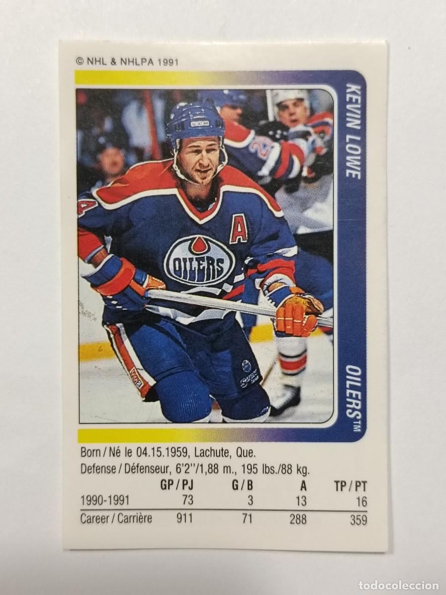 Coleccionismo deportivo: #131 KEVIN LOWE (EDMONTON OILERS) HOCKEY HIELO NHL 91/92 PANINI