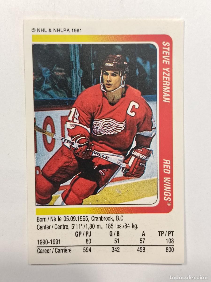 Coleccionismo deportivo: #134 STEVE YZERMAN (DETROIT RED WINGS) HOCKEY HIELO NHL 91/92 PANINI