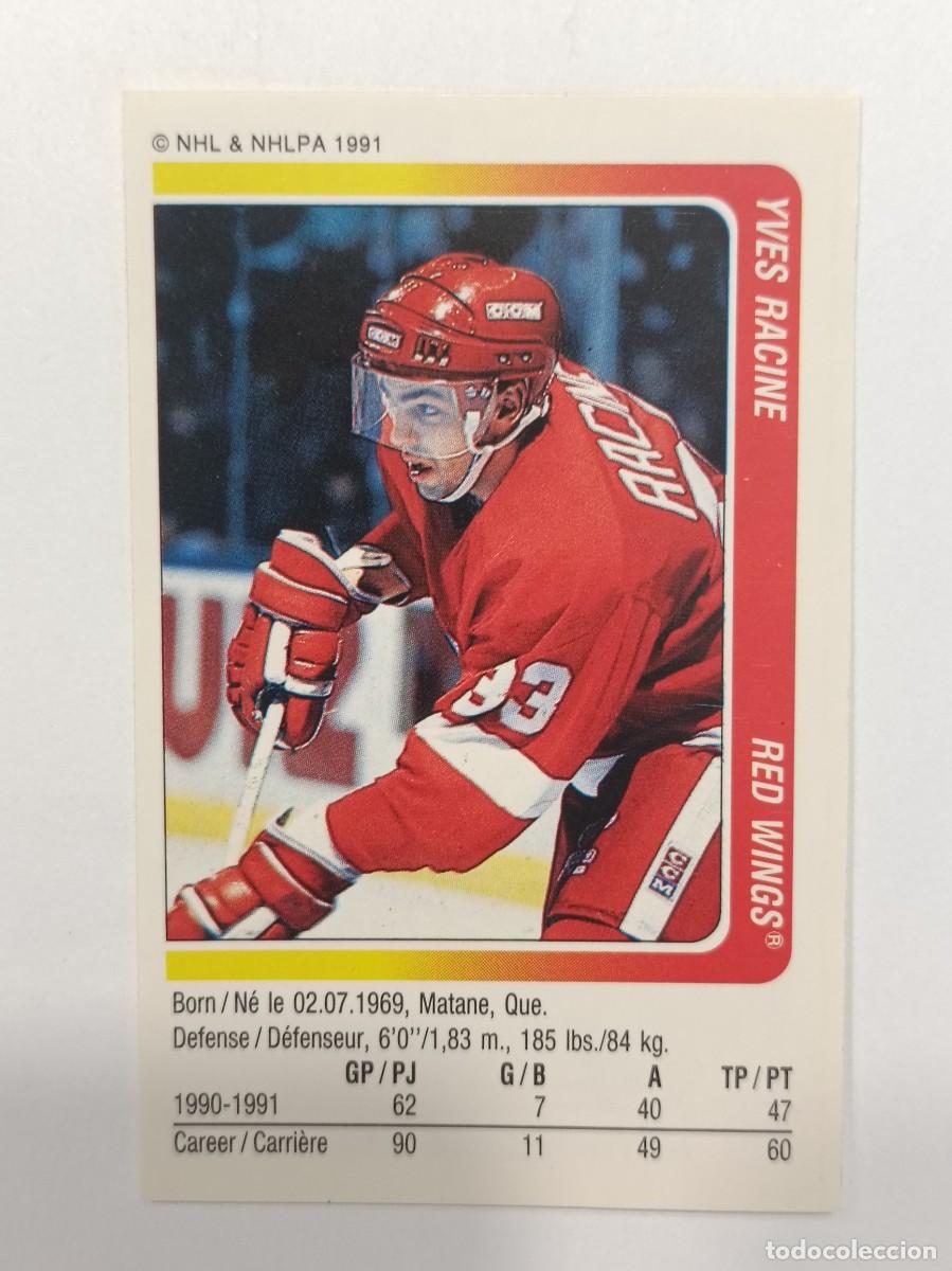 Coleccionismo deportivo: #141 YVES RACINE (DETROIT RED WINGS) HOCKEY HIELO NHL 91/92 PANINI
