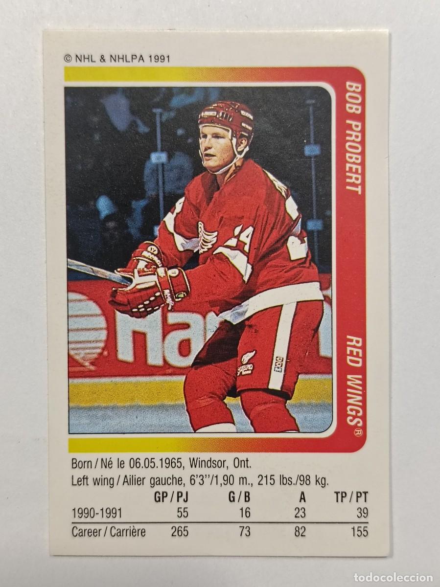 Coleccionismo deportivo: #146 BOB PROBERT (DETROIT RED WINGS) HOCKEY HIELO NHL 91/92 PANINI