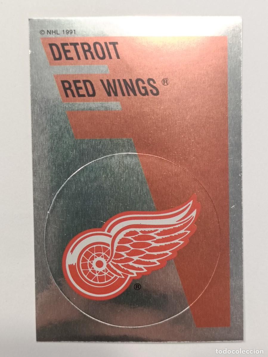 Coleccionismo deportivo: #149 ESCUDO (DETROIT RED WINGS) HOCKEY HIELO NHL 91/92 PANINI