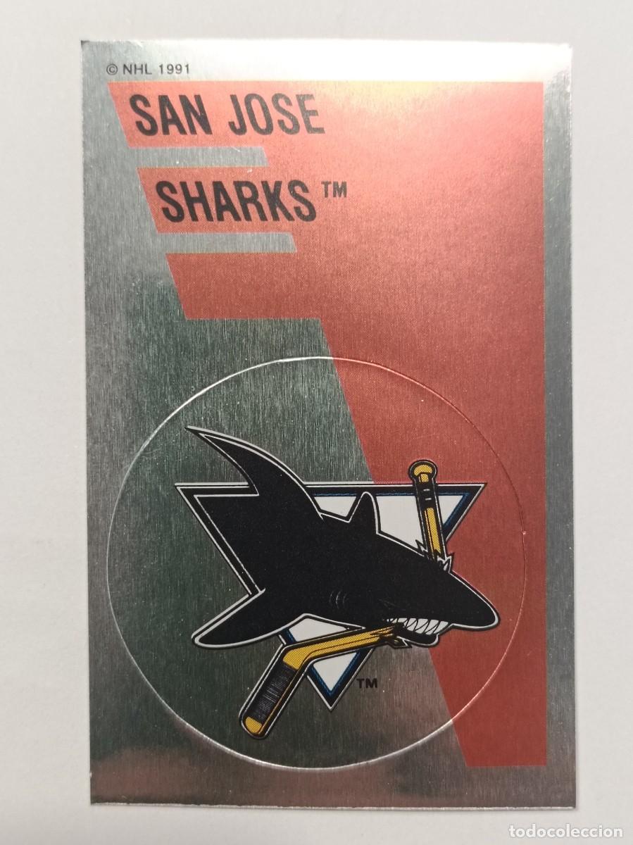 Coleccionismo deportivo: #156 ESCUDO (SAN JOSE SHARKS) HOCKEY HIELO NHL 91/92 PANINI