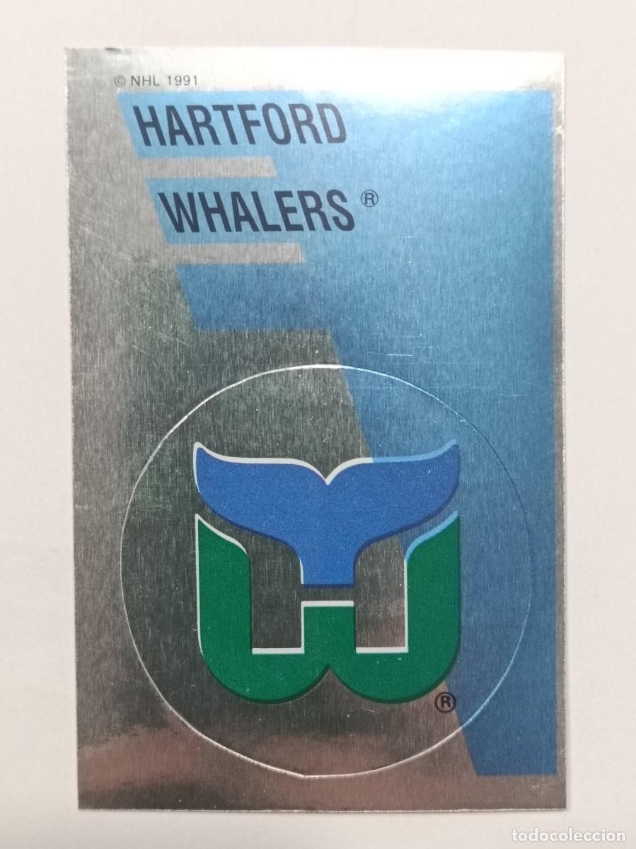 Coleccionismo deportivo: #161 ESCUDO (HARTFORD WHALERS) HOCKEY HIELO NHL 91/92 PANINI