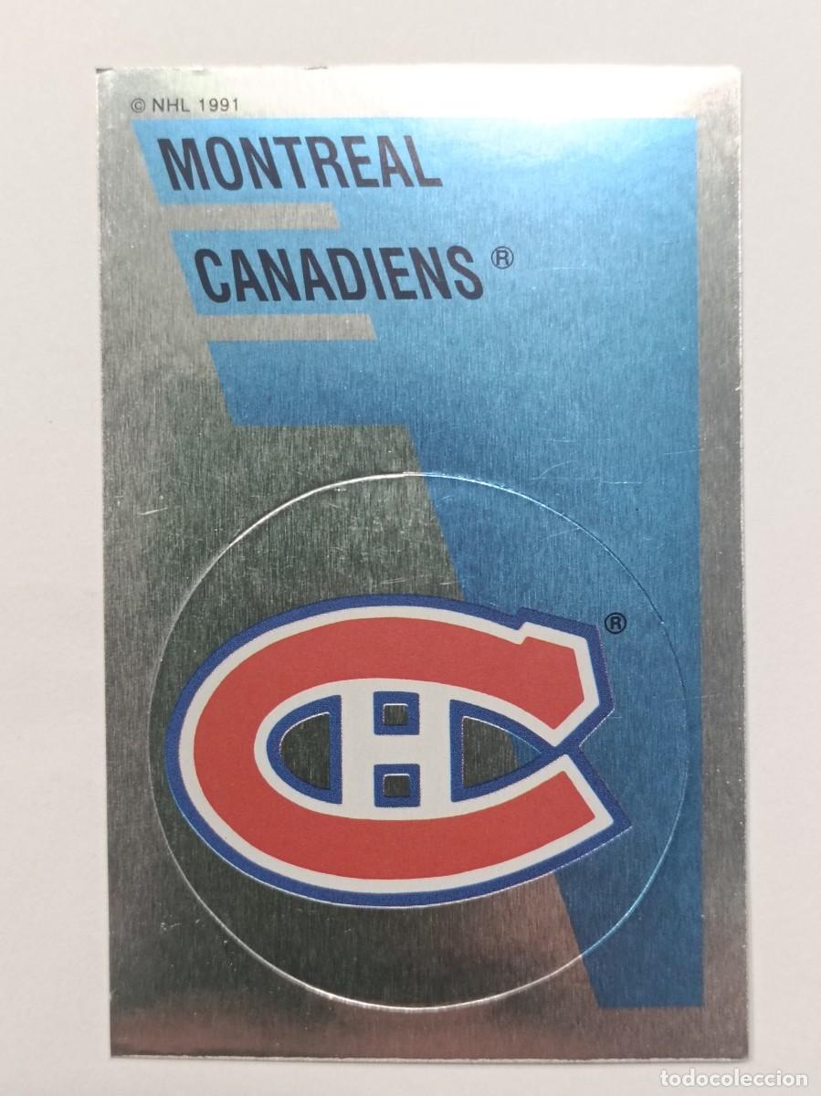 Coleccionismo deportivo: #162 ESCUDO (MONTREAL CANADIENS) HOCKEY HIELO NHL 91/92 PANINI
