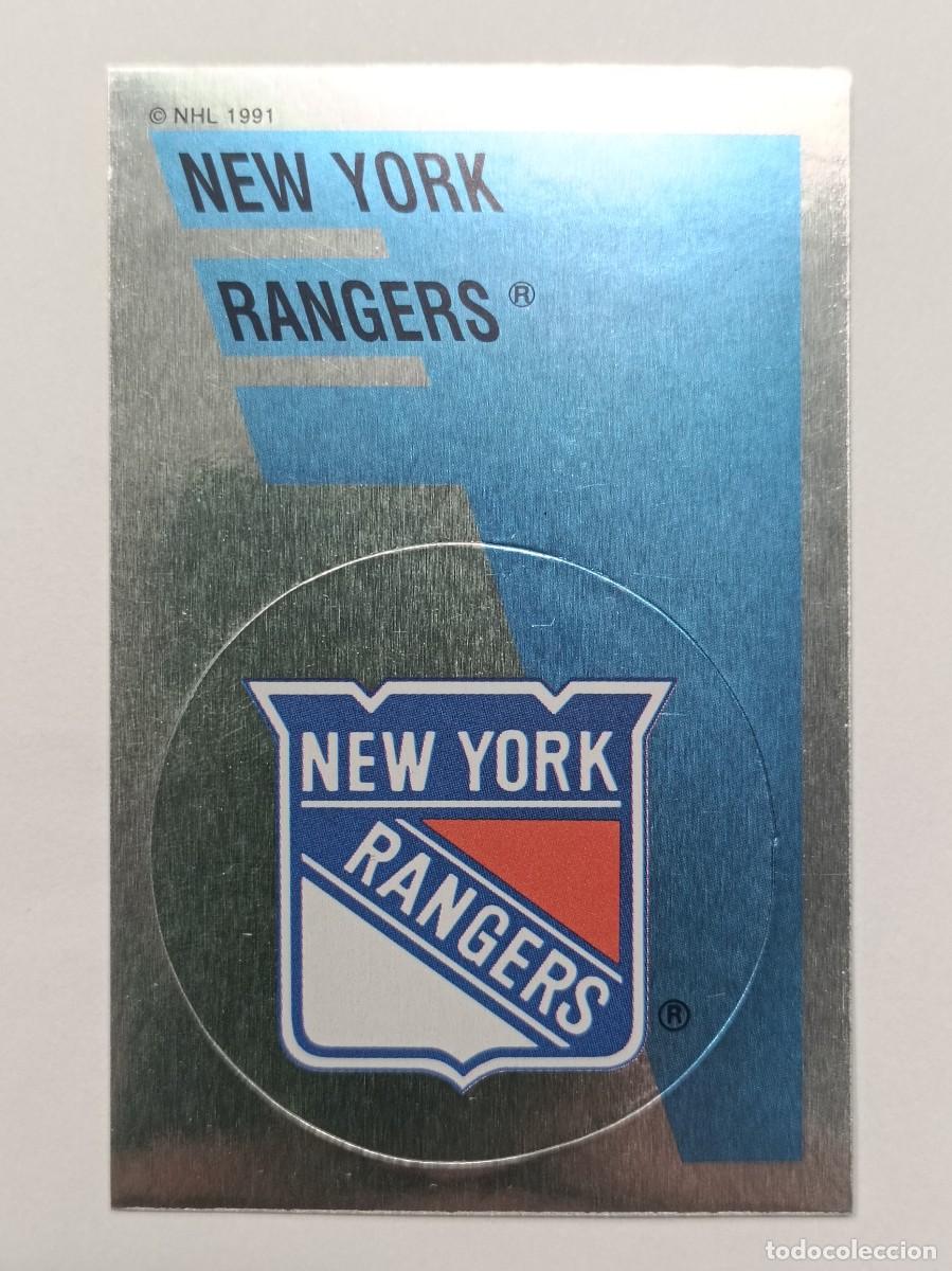 Coleccionismo deportivo: #166 ESCUDO (NEW YORK RANGERS) HOCKEY HIELO NHL 91/92 PANINI