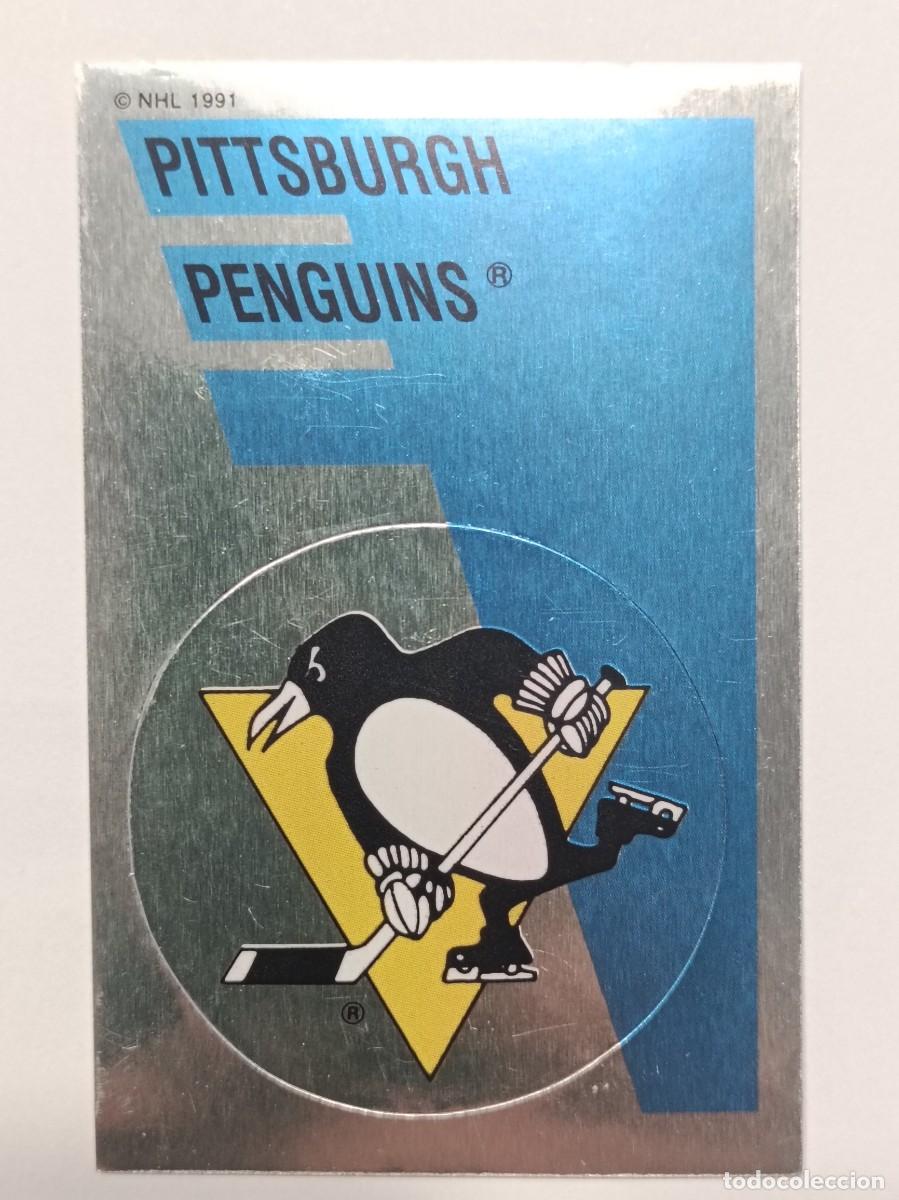 Coleccionismo deportivo: #168 ESCUDO (PITTSBURGH PENGUINS) HOCKEY HIELO NHL 91/92 PANINI