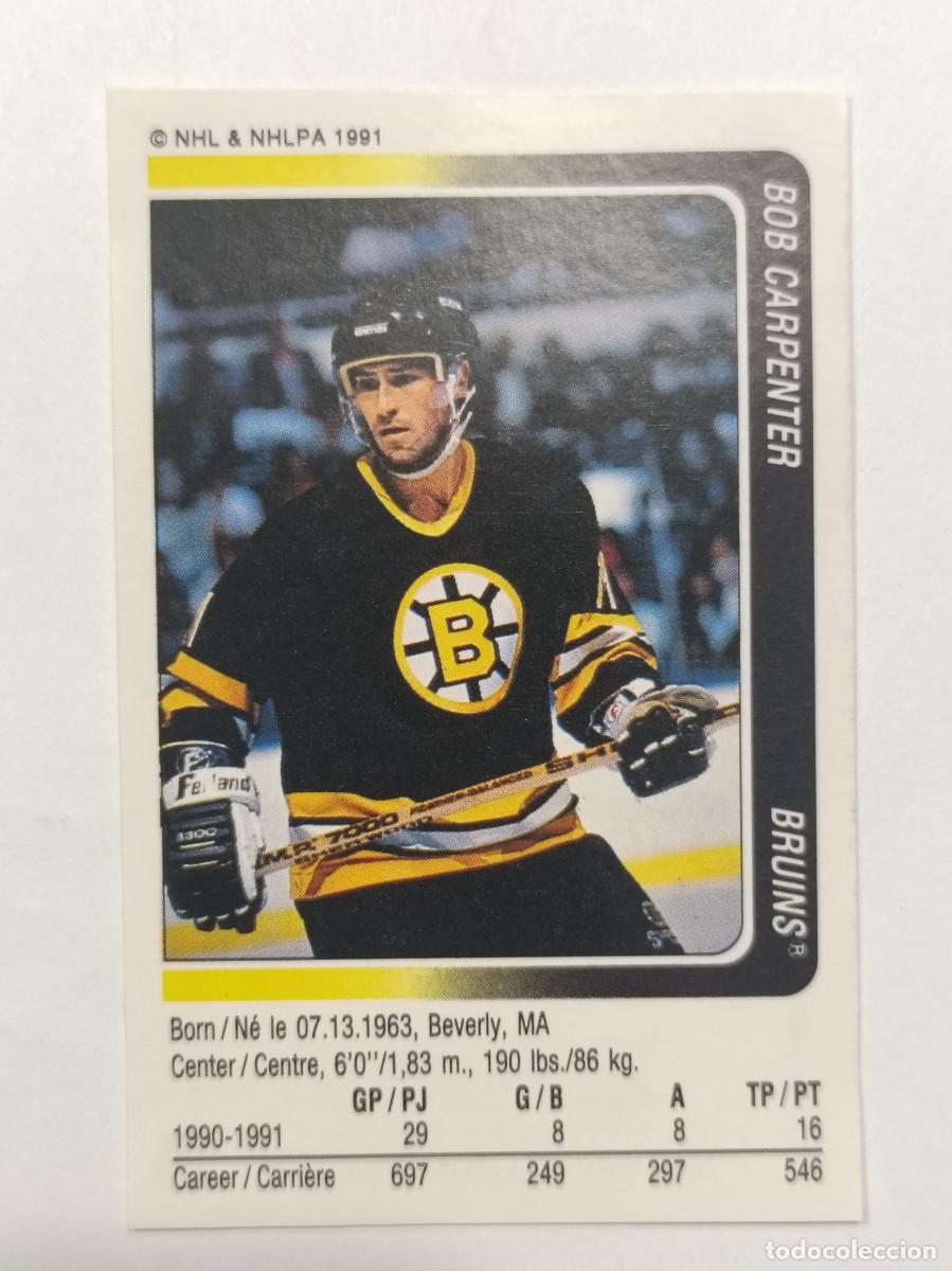 Coleccionismo deportivo: #181 BOB CARPENTER (BOSTON BRUINS) HOCKEY HIELO NHL 91/92 PANINI