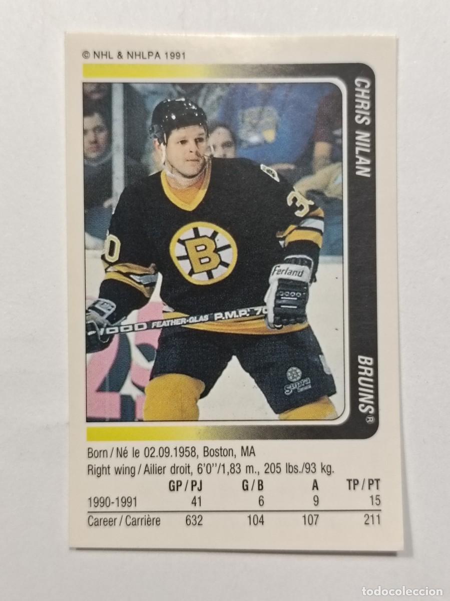 Coleccionismo deportivo: #183 CHRIS NILAN (BOSTON BRUINS) HOCKEY HIELO NHL 91/92 PANINI