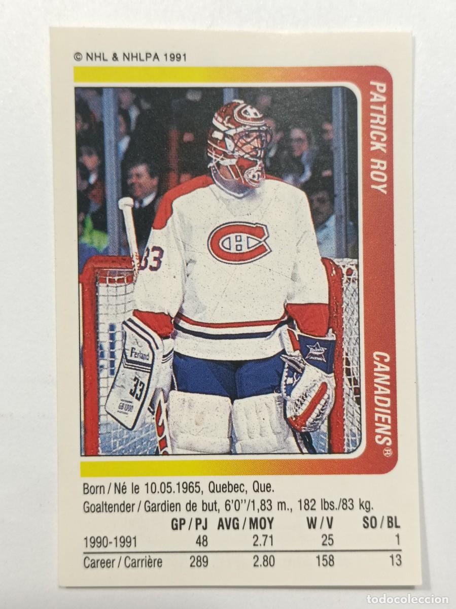 Coleccionismo deportivo: #184 PATRICK ROY (MONTREAL CANADIENS) HOCKEY HIELO NHL 91/92 PANINI