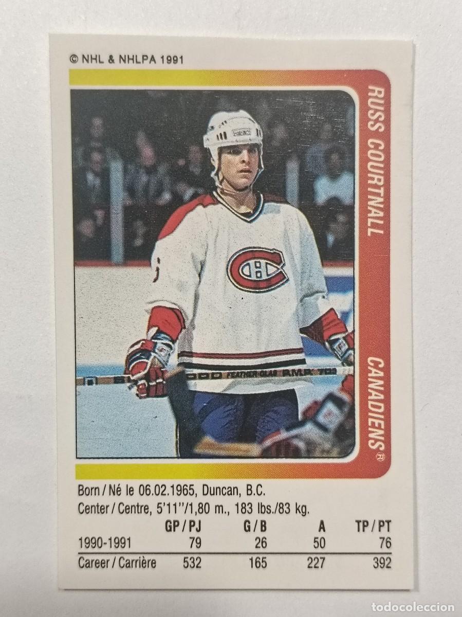 Coleccionismo deportivo: #186 RUSS COURTNALL (MONTREAL CANADIENS) HOCKEY HIELO NHL 91/92 PANINI