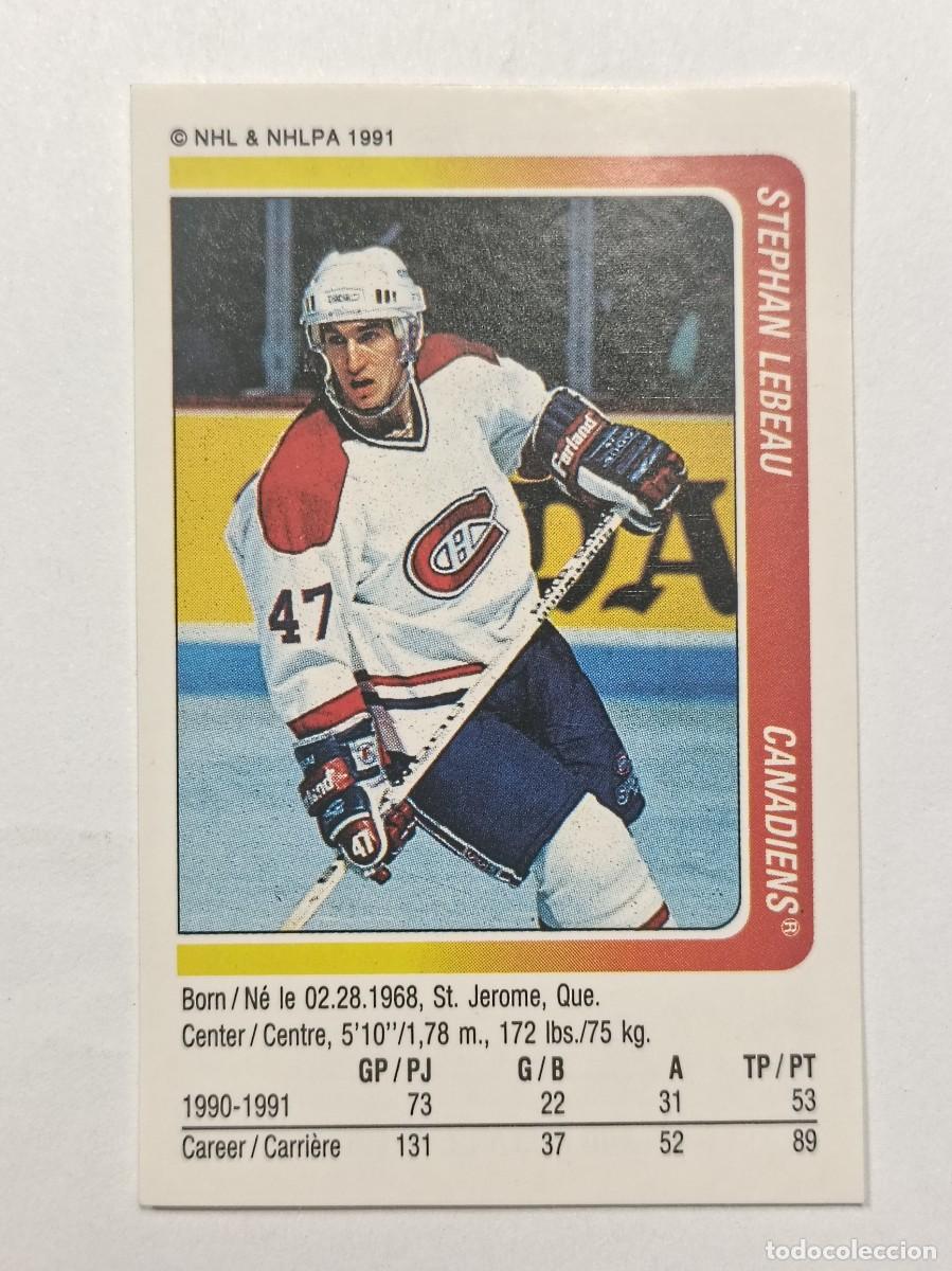 Coleccionismo deportivo: #191 STEPHAN LEBEAU (MONTREAL CANADIENS) HOCKEY HIELO NHL 91/92 PANINI