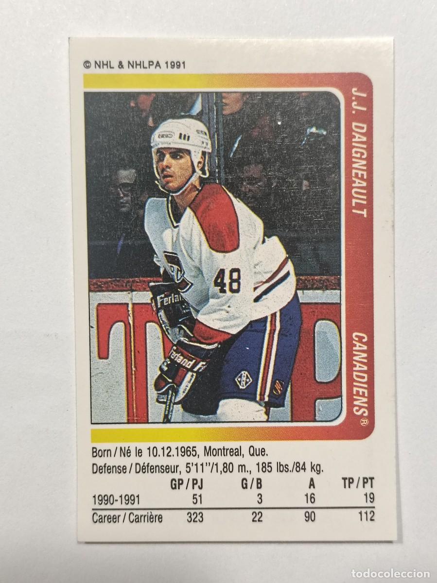 Coleccionismo deportivo: #192 J.J. DAIGNEAULT (MONTREAL CANADIENS) HOCKEY HIELO NHL 91/92 PANINI