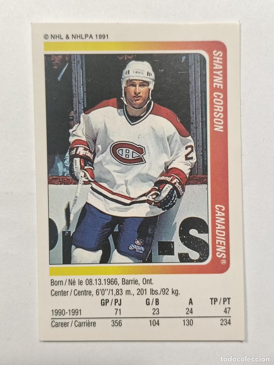 Coleccionismo deportivo: #196 SHAYNE CORSON (MONTREAL CANADIENS) HOCKEY HIELO NHL 91/92 PANINI