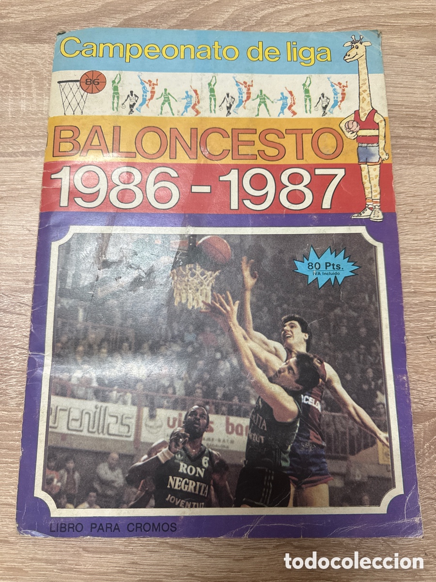 Coleccionismo deportivo: 1986 ALBUM BALONCESTO MERCHANTE INCOMPLETO