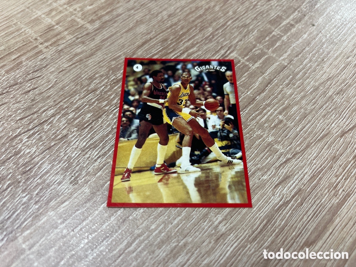 Sports collectibles: 1987 KAREEM ABDUL-JABBAR N&ordm; 4 GIGANTES NBA SIN PEGAR