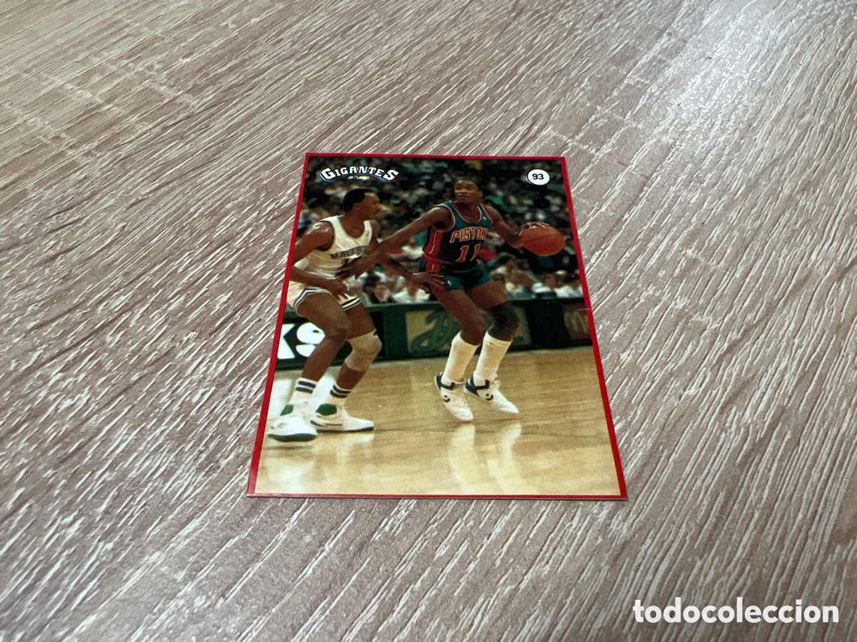 Sammelleidenschaft Sport: 1987 I. THOMAS N&ordm; 93 GIGANTES NBA SIN PEGAR