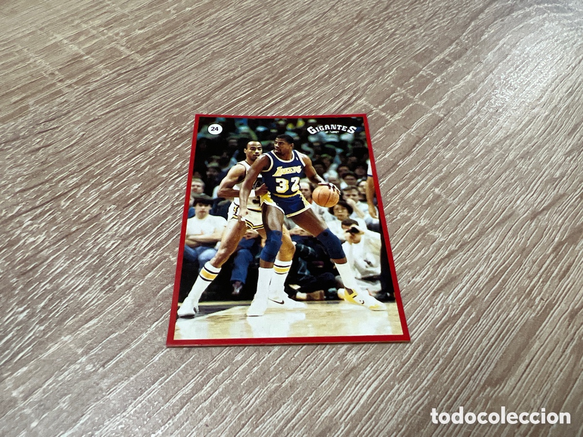 Sammelleidenschaft Sport: 1987 MAGIC JOHNSON N&ordm; 24 GIGANTES NBA SIN PEGAR