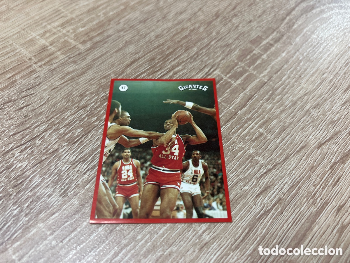 Colecionismo desportivo: 1987 CHARLES BARKLEY N&ordm; 17 GIGANTES NBA SIN PEGAR