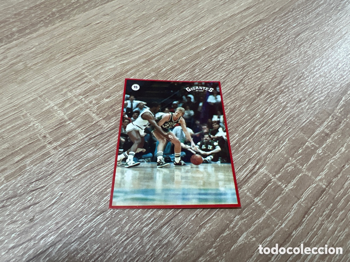 Coleccionismo deportivo: 1987 LARRY BIRD N&ordm; 15 GIGANTES NBA SIN PEGAR