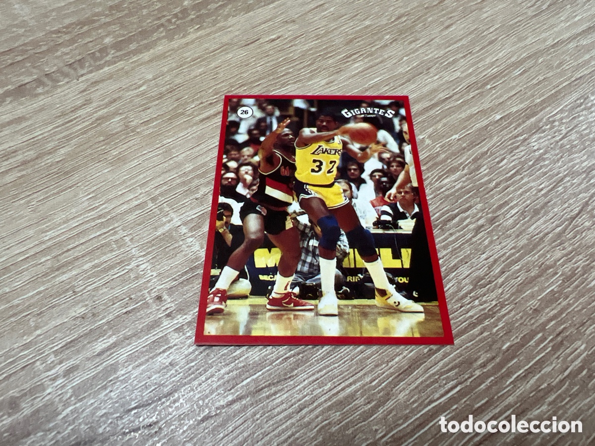 Coleccionismo deportivo: 1987 MAGIC JOHNSON N&ordm; 26 GIGANTES NBA SIN PEGAR