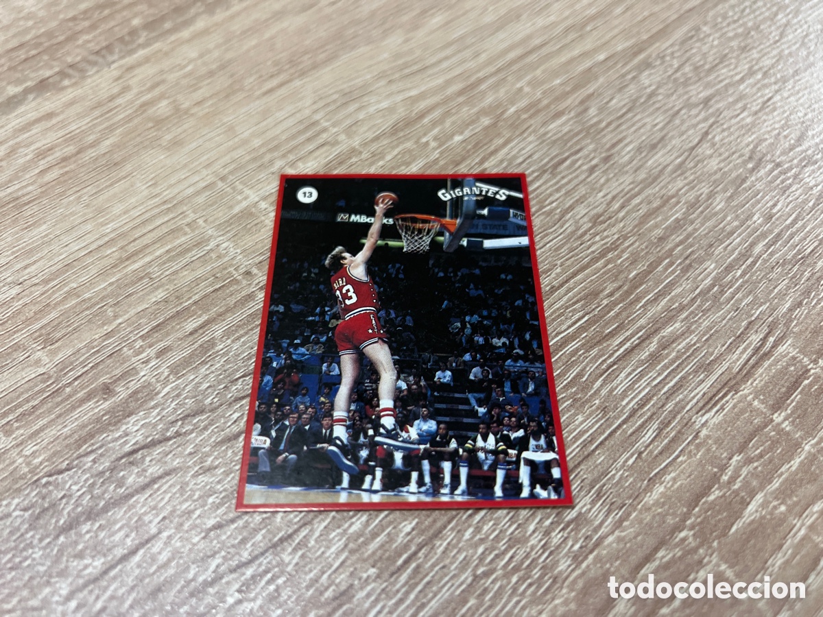 Coleccionismo deportivo: 1987 LARRY BIRD N&ordm; 13 GIGANTES NBA SIN PEGAR