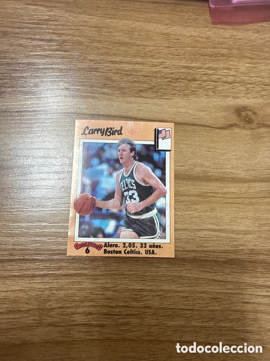 Coleccionismo deportivo: 1989 LARRY BIRD N&ordm; 6 GIGANTES BASKET DESPEGADO