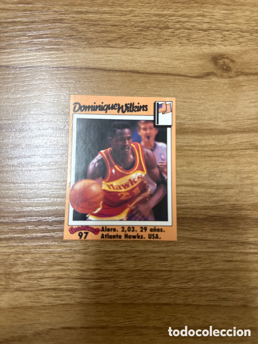 Coleccionismo deportivo: 1989 DOMINIQUE WILKINS N&ordm; 97 GIGANTES BASKET SIN PEGAR