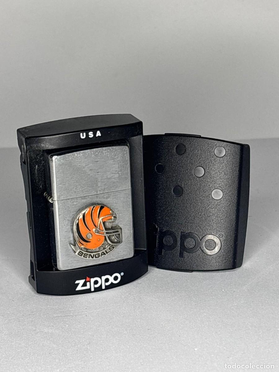 Sammelleidenschaft Sport: Mechero Zippo original USA Cincinnati Bengals NFL