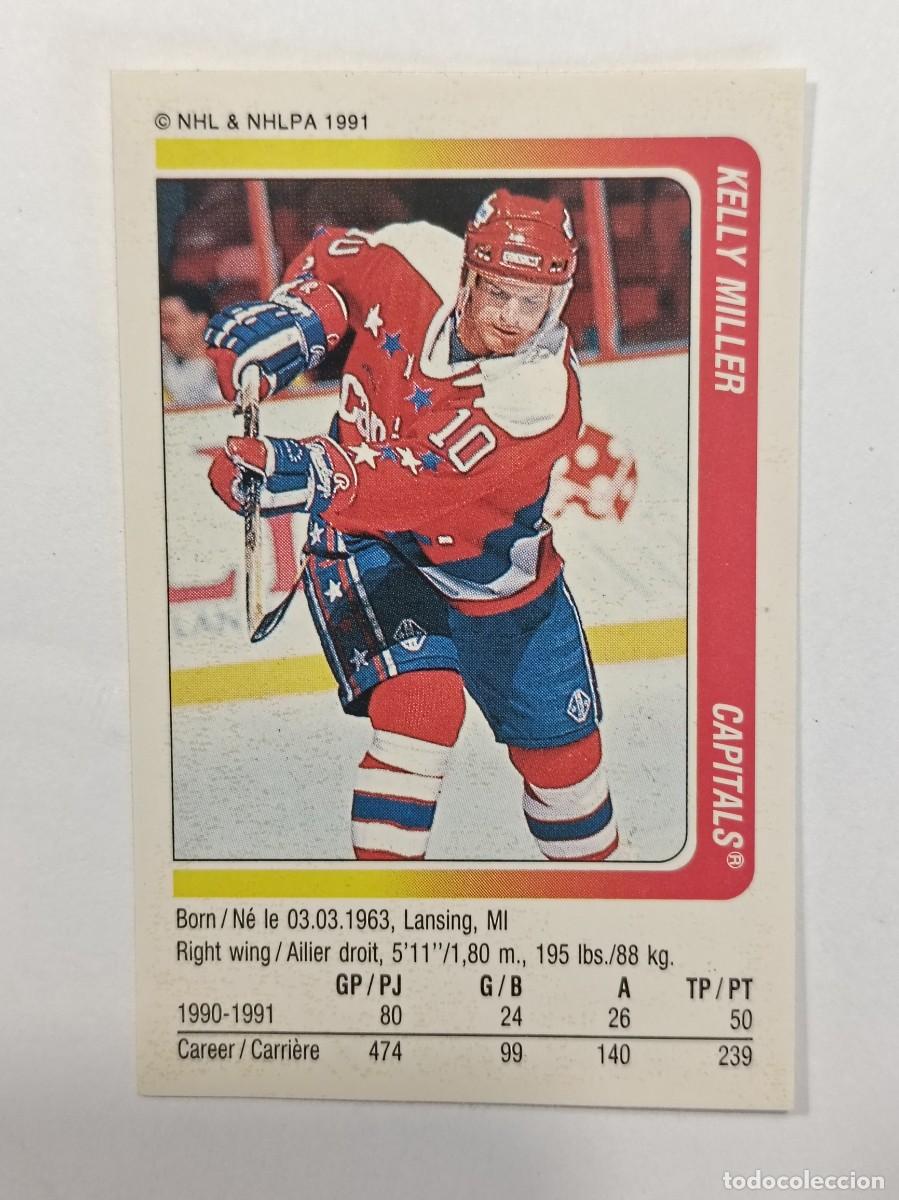 Sammelleidenschaft Sport: #202 KELLY MILLER (WASHINGTON CAPITALS) HOCKEY HIELO NHL 91/92 PANINI