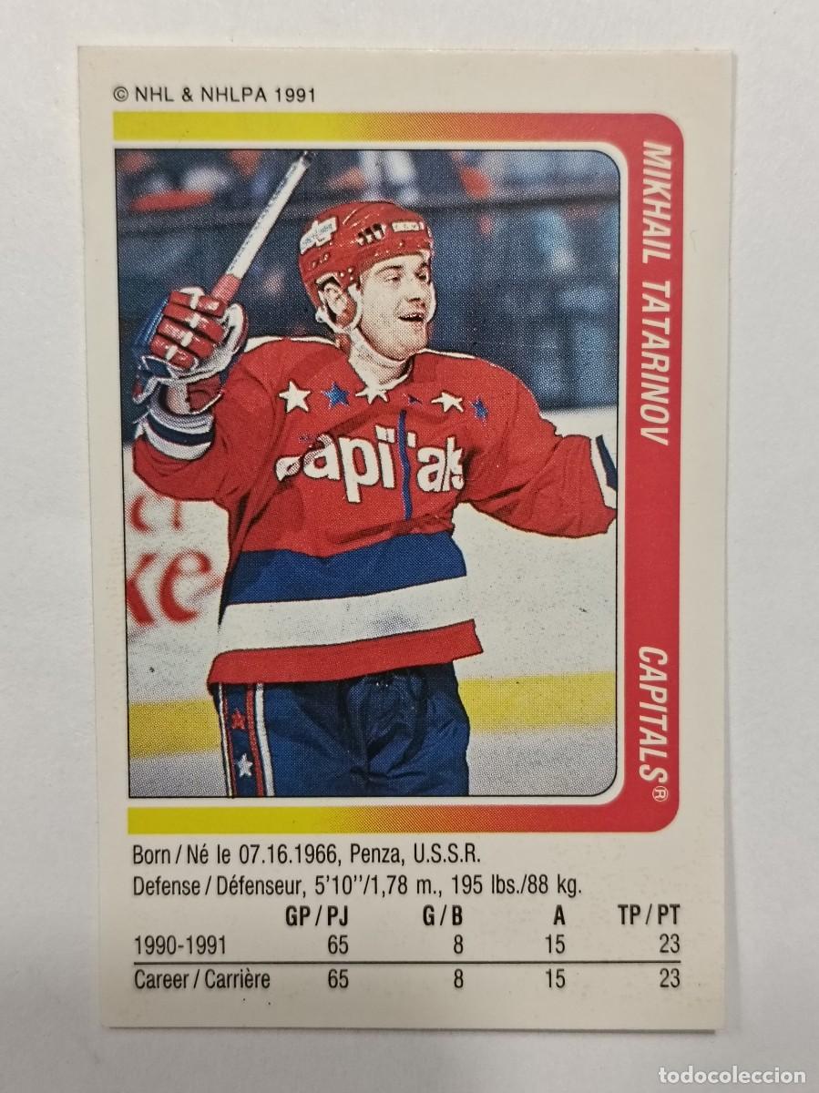 Sammelleidenschaft Sport: #210 MIKHAIL TATARINOV (WASHINGTON CAPITALS) HOCKEY HIELO NHL 91/92 PANINI
