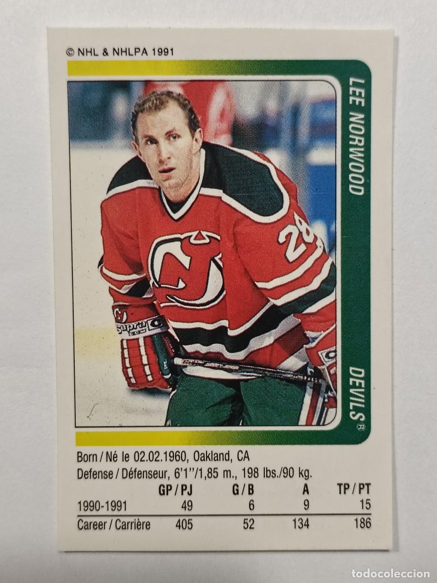 Coleccionismo deportivo: #214 LEE NORWOOD (NEW JERSEY DEVILS) HOCKEY HIELO NHL 91/92 PANINI