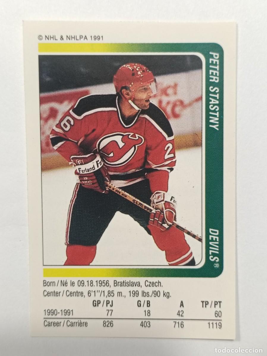 Sammelleidenschaft Sport: #220 PETER STASTNY (NEW JERSEY DEVILS) HOCKEY HIELO NHL 91/92 PANINI