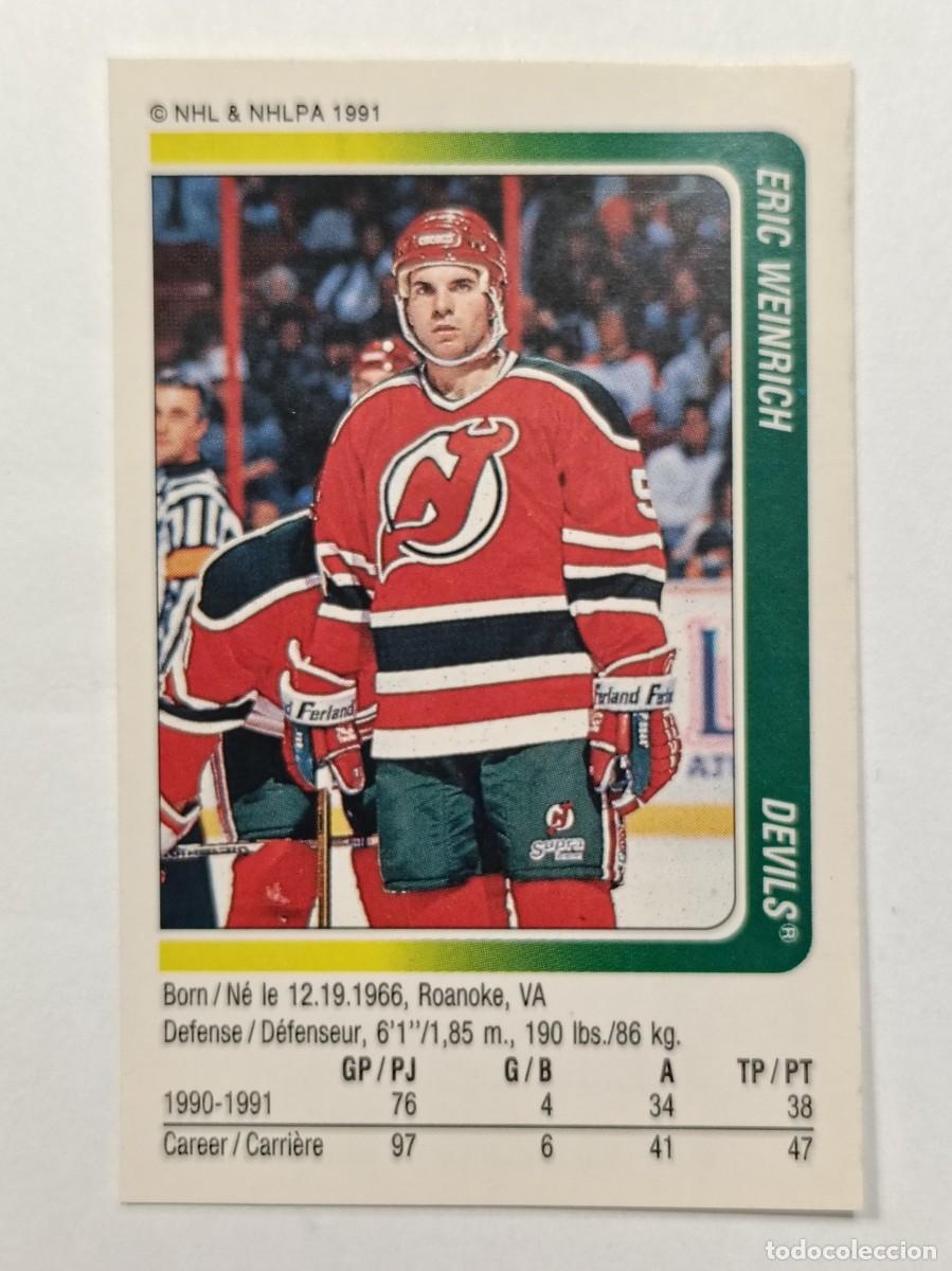 Coleccionismo deportivo: #223 ERIC WEINRICH (NEW JERSEY DEVILS) HOCKEY HIELO NHL 91/92 PANINI