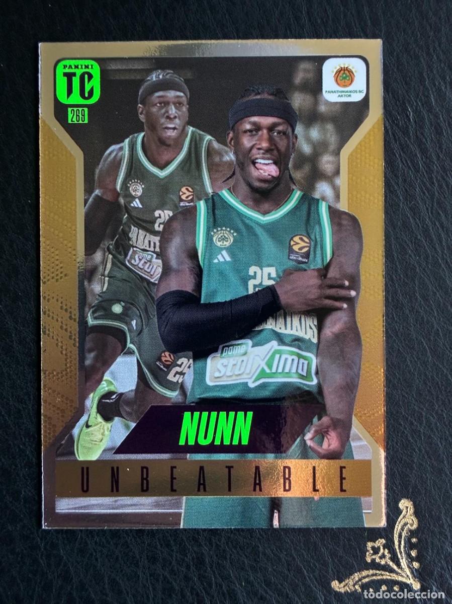 Coleccionismo deportivo: 269 NUNN UNBEATABLE UNICO DISPONIBLE TOP CLASS EUROLEAGUE 2025 2026 25 26 PANINI