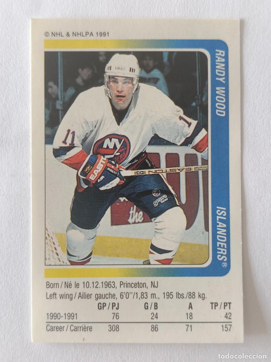Coleccionismo deportivo: #244 RANDY WOOD (NEW YORK ISLANDERS) HOCKEY HIELO NHL 91/92 PANINI