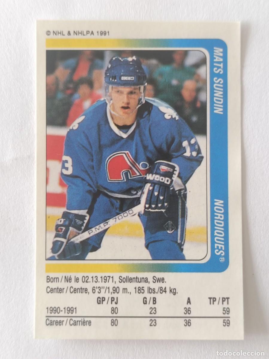 Sammelleidenschaft Sport: #255 MATS SUNDIN (QUEBEC NORDIQUES) HOCKEY HIELO NHL 91/92 PANINI