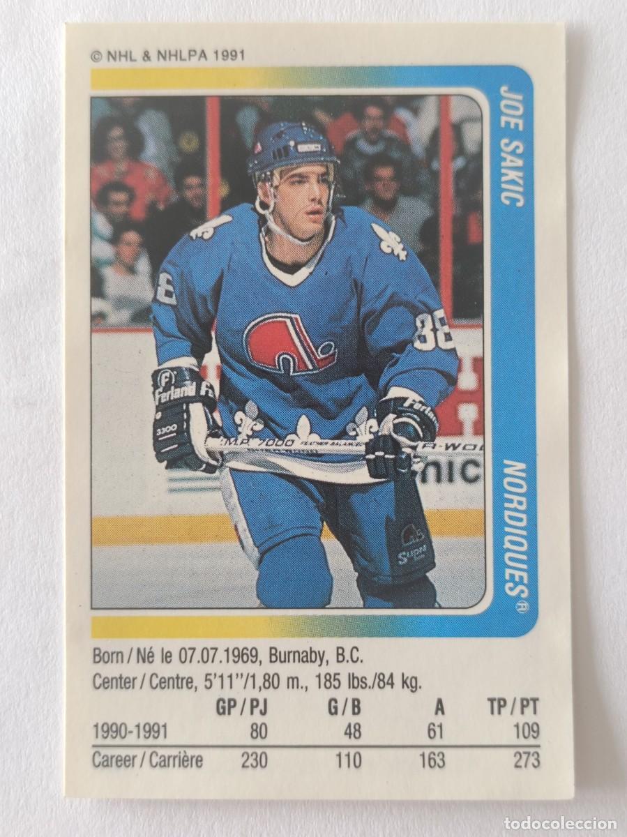 Coleccionismo deportivo: #257 JOE SAKIC (QUEBEC NORDIQUES) HOCKEY HIELO NHL 91/92 PANINI