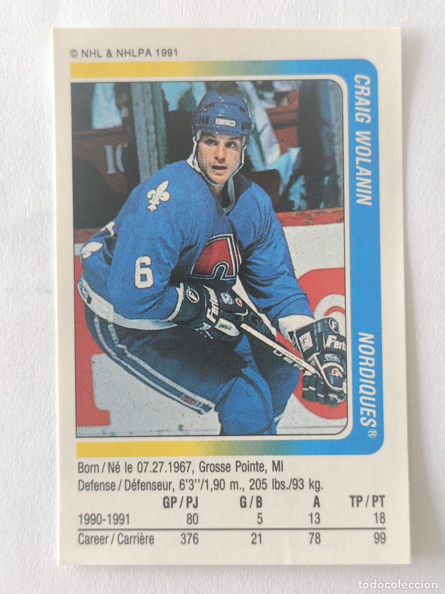 Coleccionismo deportivo: #264 CRAIG WOLANIN (QUEBEC NORDIQUES) HOCKEY HIELO NHL 91/92 PANINI
