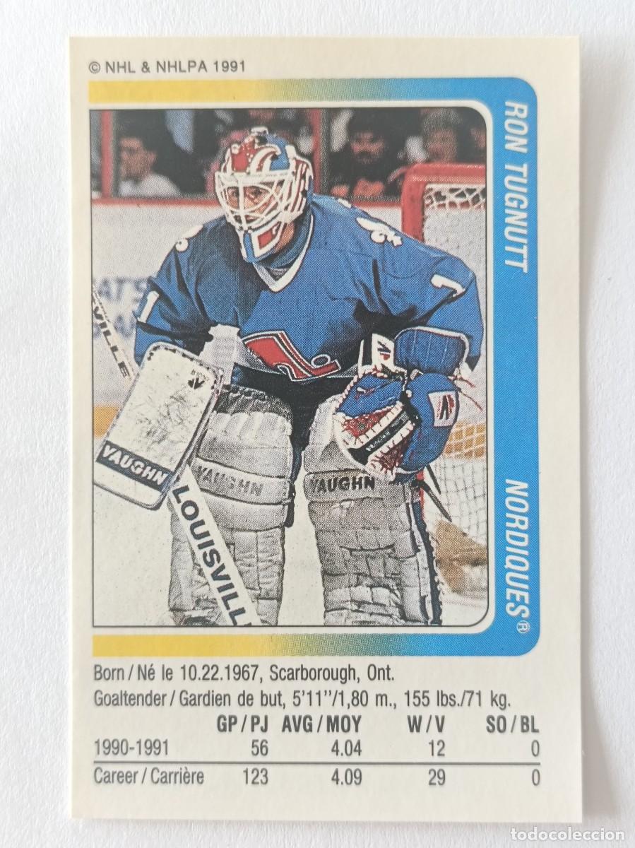 Coleccionismo deportivo: #267 RON TUGNUTT (QUEBEC NORDIQUES) HOCKEY HIELO NHL 91/92 PANINI