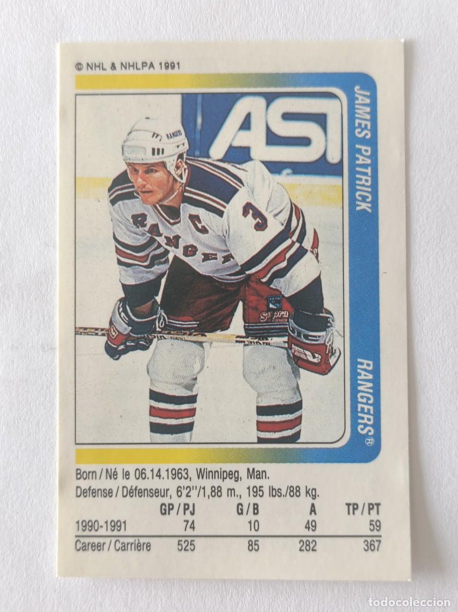 Coleccionismo deportivo: #287 JAMES PATRICK (NEW YORK RANGERS) HOCKEY HIELO NHL 91/92 PANINI