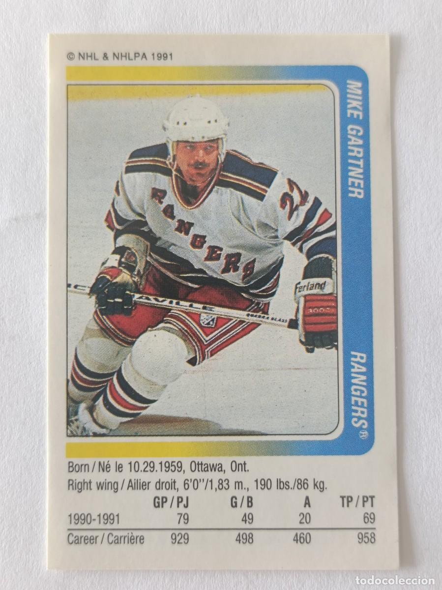 Coleccionismo deportivo: #292 MIKE GARTNER (NEW YORK RANGERS) HOCKEY HIELO NHL 91/92 PANINI