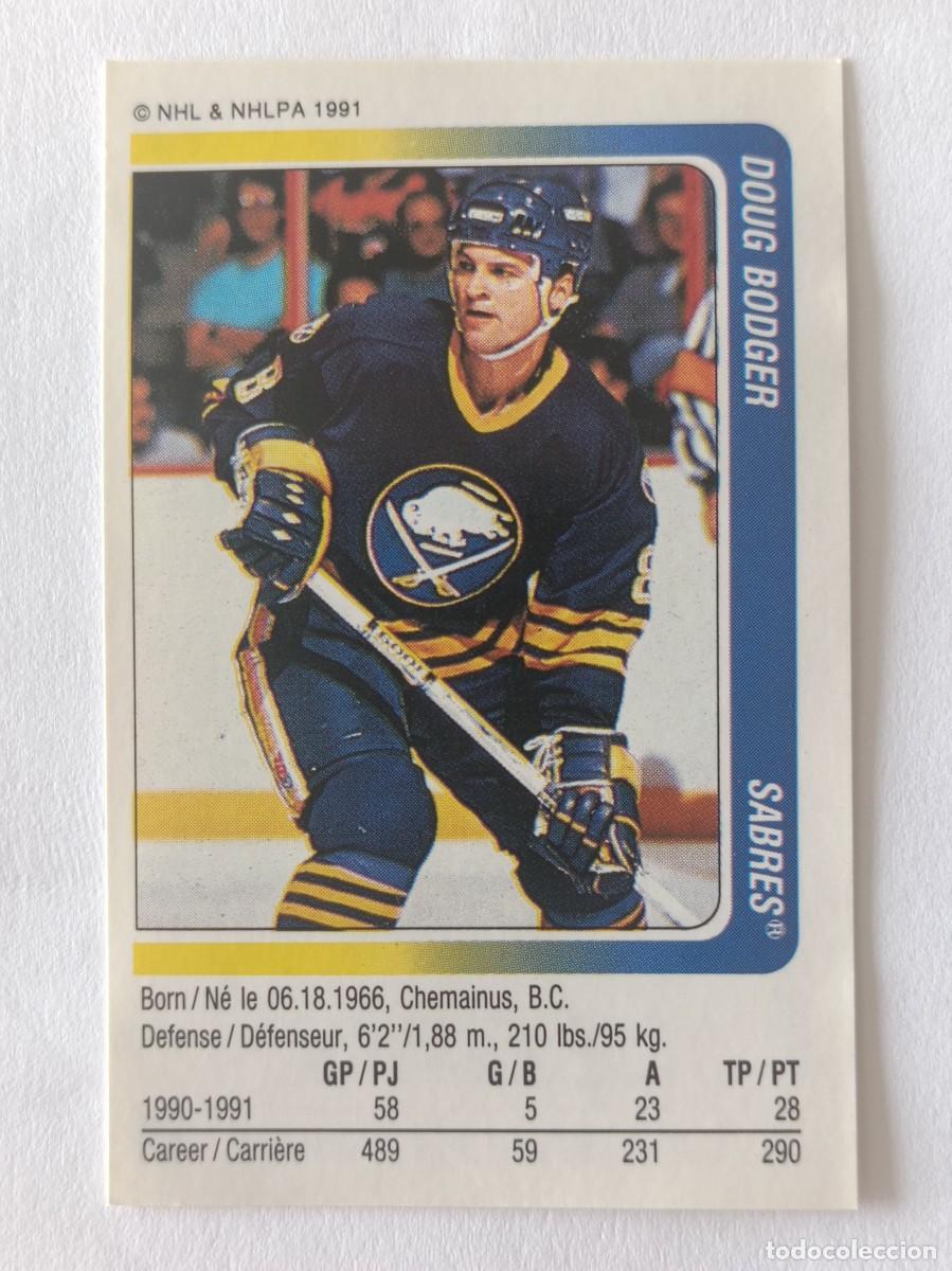 Coleccionismo deportivo: #307 DOUG BODGER (BUFFALO SABRES) HOCKEY HIELO NHL 91/92 PANINI
