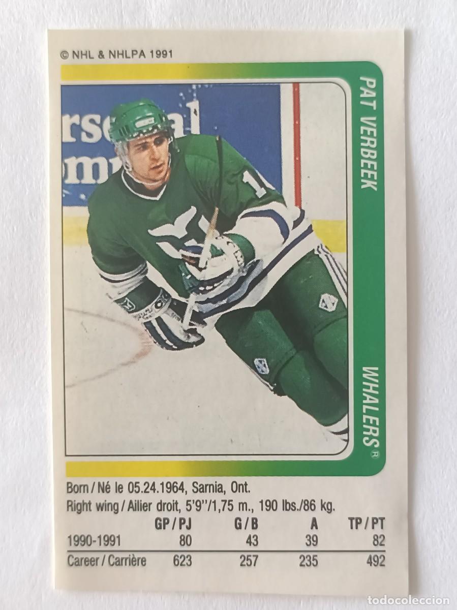 Coleccionismo deportivo: #313 PAT VERBEEK (HARTFORD WHALERS) HOCKEY HIELO NHL 91/92 PANINI