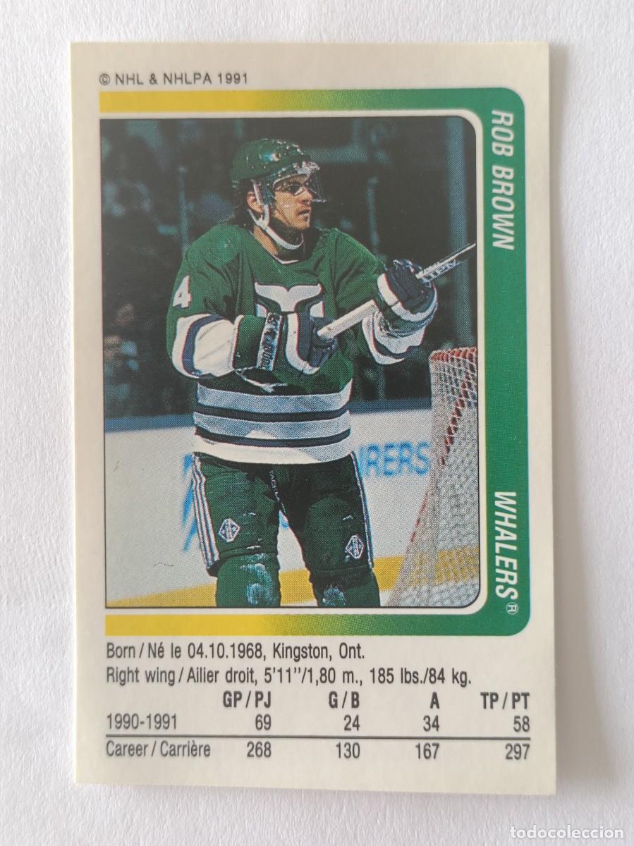 Coleccionismo deportivo: #315 ROB BROWN (HARTFORD WHALERS) HOCKEY HIELO NHL 91/92 PANINI