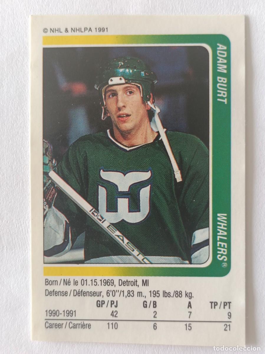 Coleccionismo deportivo: #318 ADAM BURT (HARTFORD WHALERS) HOCKEY HIELO NHL 91/92 PANINI