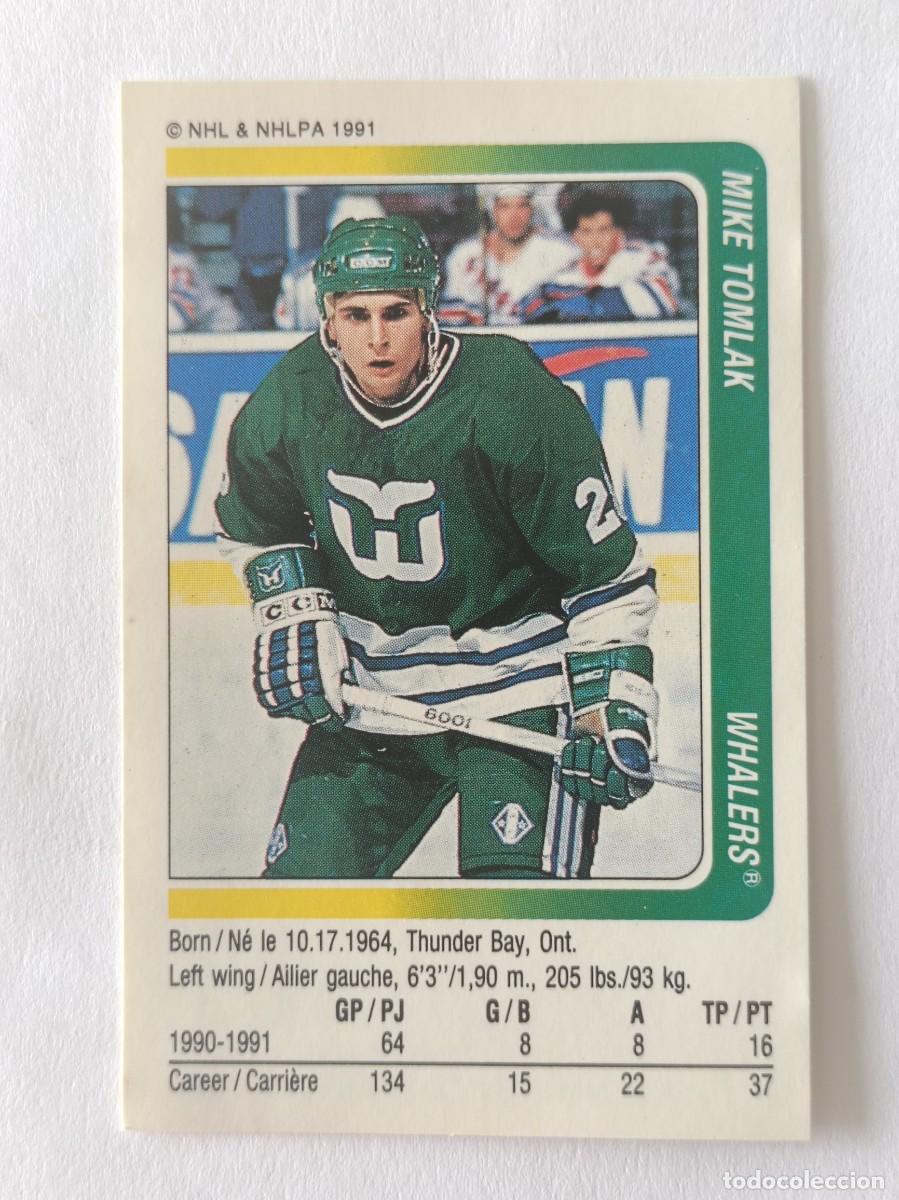 Coleccionismo deportivo: #319 MIKE TOMLAK (HARTFORD WHALERS) HOCKEY HIELO NHL 91/92 PANINI