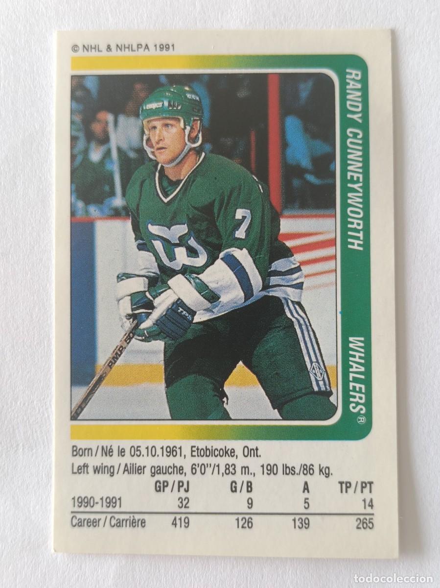 Coleccionismo deportivo: #320 RANDY CUNNEYWORTH (HARTFORD WHALERS) HOCKEY HIELO NHL 91/92 PANINI
