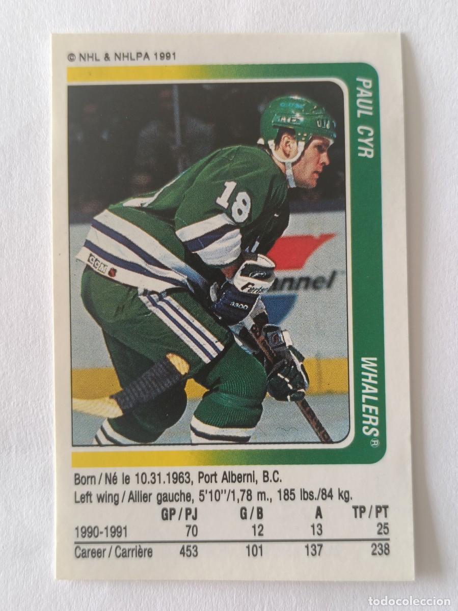 Coleccionismo deportivo: #321 PAUL CYR (HARTFORD WHALERS) HOCKEY HIELO NHL 91/92 PANINI