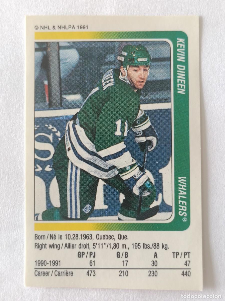 Coleccionismo deportivo: #323 KEVIN DINEEN (HARTFORD WHALERS) HOCKEY HIELO NHL 91/92 PANINI
