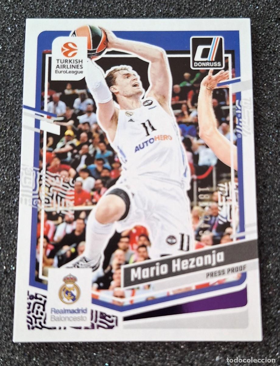 Sports collectibles: Mario Hezonja Real Madrid Panini Donruss Euroleague Press Proof 182/249 Purple